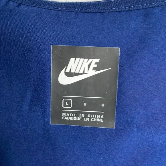 Nike navy blue hooded windbreaker jacket youth size Large - Picture 5 of 13